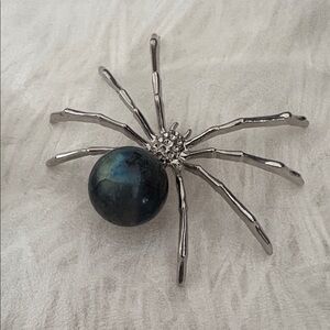 Silver Labradorite Crystal Sphere Spider